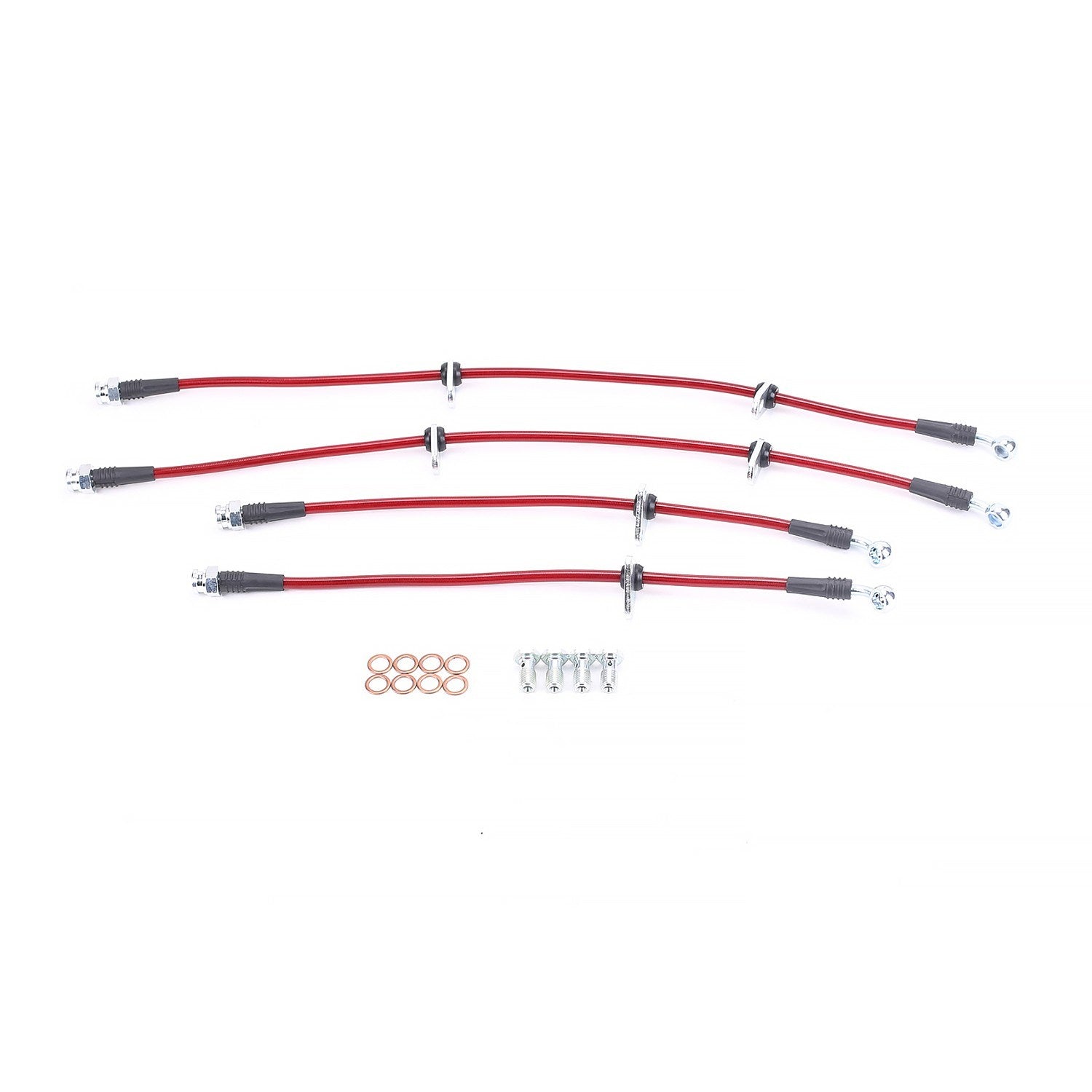 PowerStop Power Stop 06-09 Honda S2000 Front & Rear SS Braided Brake Hose Kit BH00074