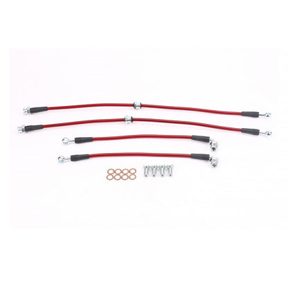 PowerStop Power Stop 03-06 Mitsubishi Lancer Front & Rear SS Braided Brake Hose Kit BH00078