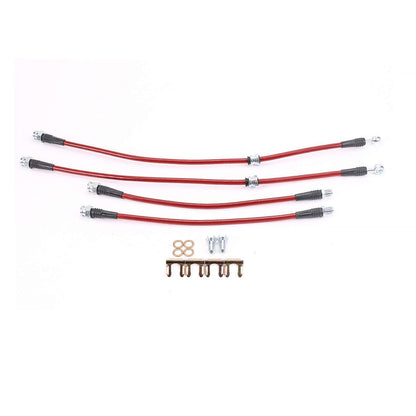 PowerStop Power Stop 94-99 Mitsubishi Eclipse Front & Rear SS Braided Brake Hose Kit BH00080