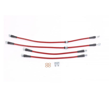 PowerStop Power Stop 94-99 Mitsubishi Eclipse Front & Rear SS Braided Brake Hose Kit BH00080