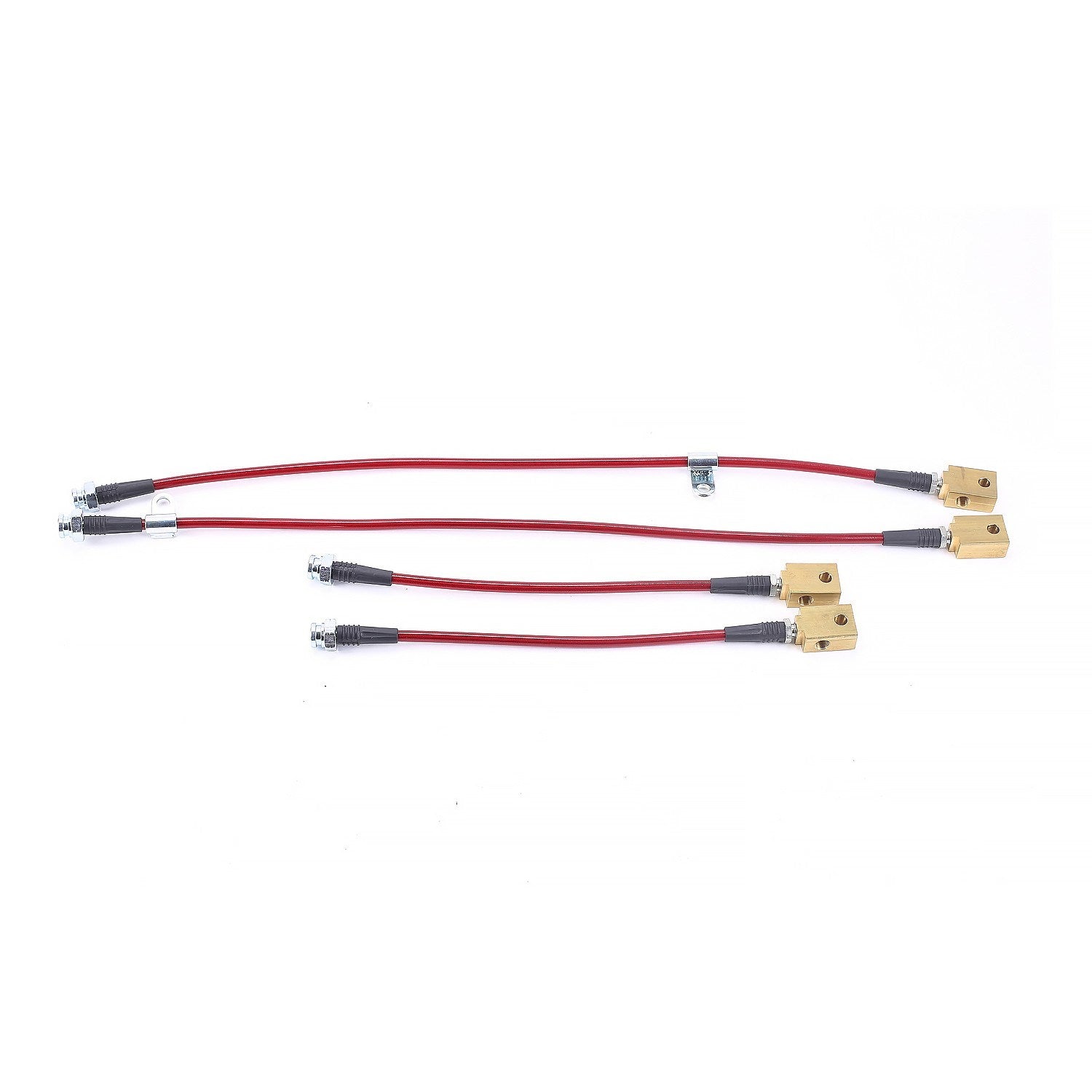 PowerStop Power Stop 09-15 Nissan GT-R Front & Rear SS Braided Brake Hose Kit BH00086
