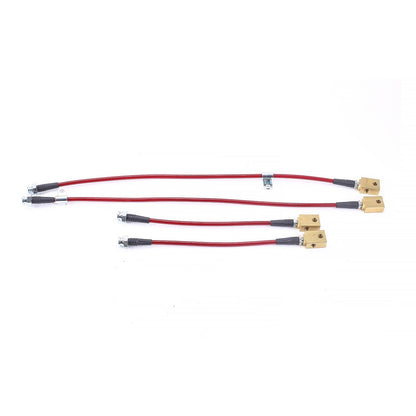 PowerStop Power Stop 09-15 Nissan GT-R Front & Rear SS Braided Brake Hose Kit BH00086