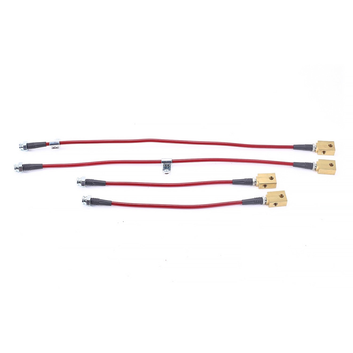 PowerStop Power Stop 09-12 Nissan 370Z Front & Rear SS Braided Brake Hose Kit BH00087