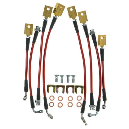 PowerStop Power Stop 11-12 Infiniti G25 Front & Rear SS Braided Brake Hose Kit BH00088