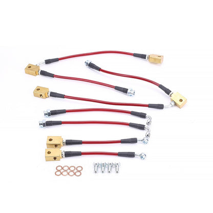 PowerStop Power Stop 11-12 Infiniti G25 Front & Rear SS Braided Brake Hose Kit BH00088