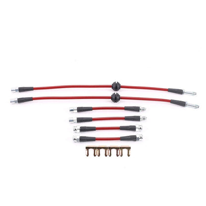 PowerStop Power Stop 93-98 Volkswagen Golf Front & Rear SS Braided Brake Hose Kit BH00108