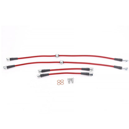 PowerStop Power Stop 06-13 Audi A3 Front & Rear SS Braided Brake Hose Kit BH00109