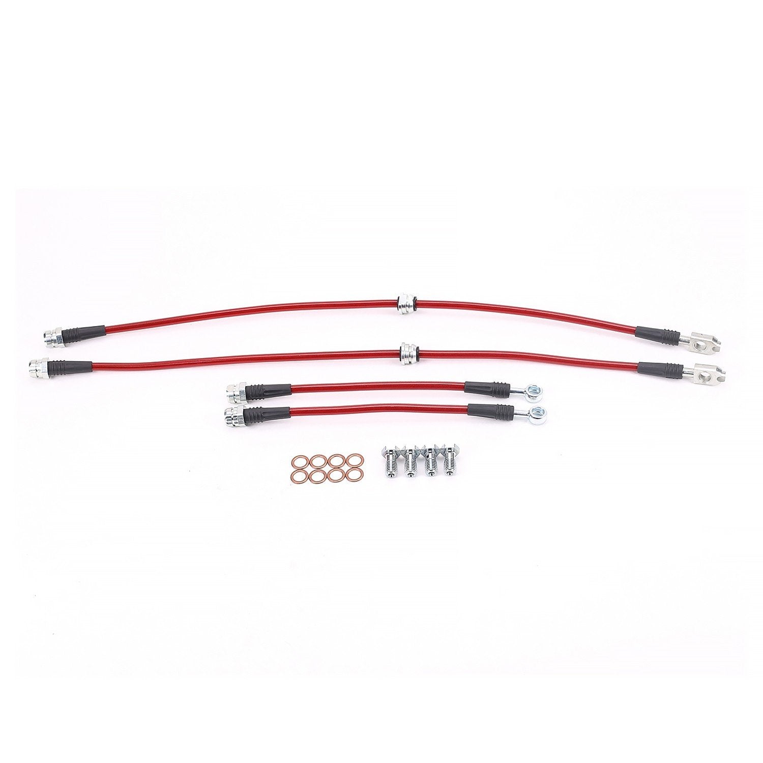 PowerStop Power Stop 10-13 Audi A3 Front & Rear SS Braided Brake Hose Kit BH00112