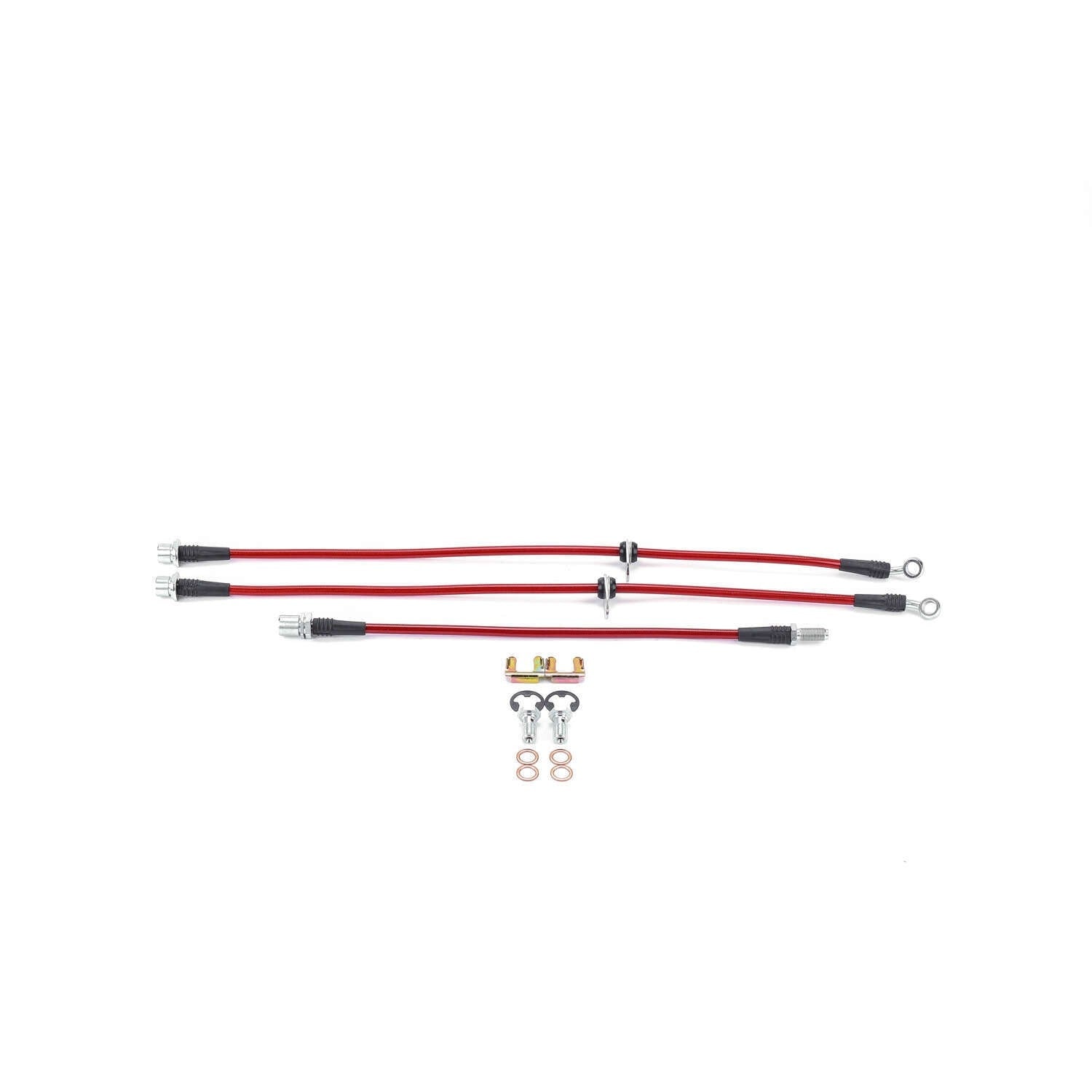 PowerStop Power Stop 95-04 Toyota Tacoma Front & Rear SS Braided Brake Hose Kit BH00126