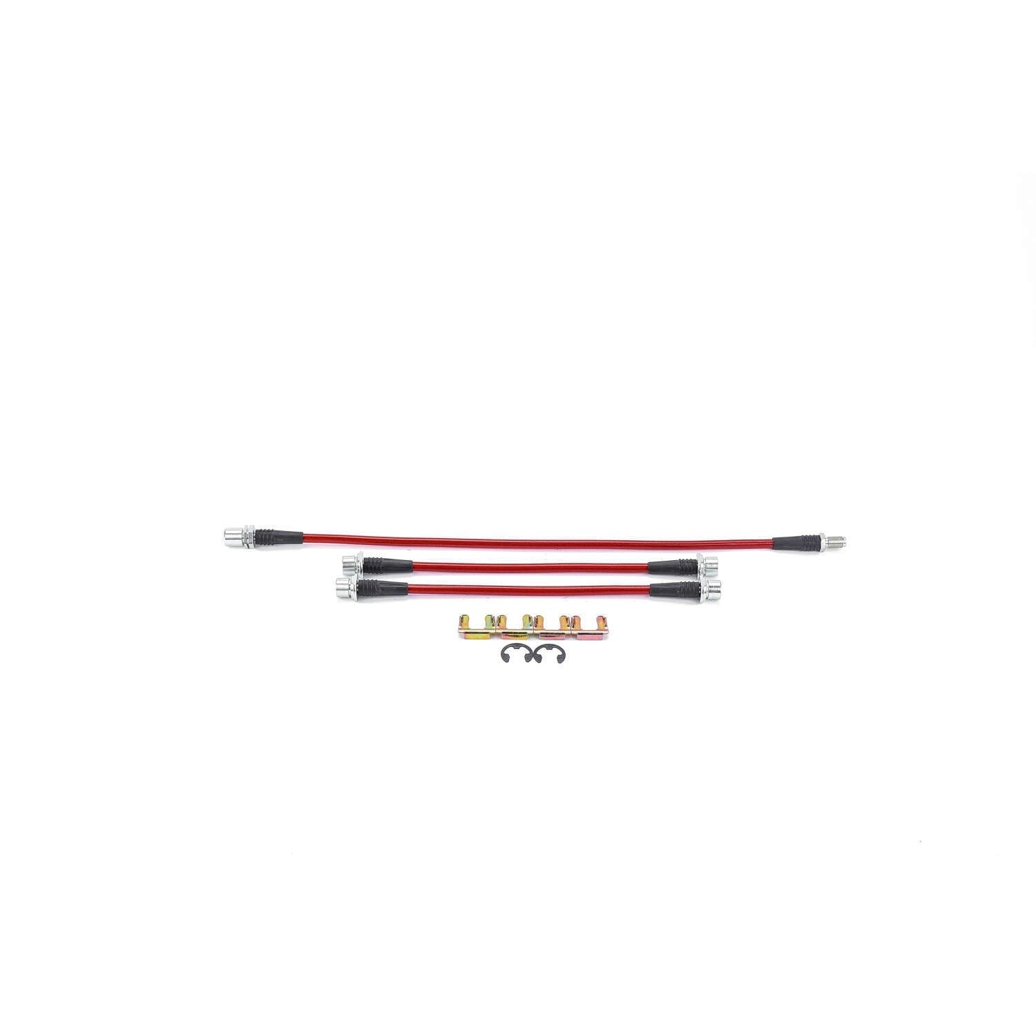 PowerStop Power Stop 00-06 Toyota Tundra Front & Rear SS Braided Brake Hose Kit BH00127