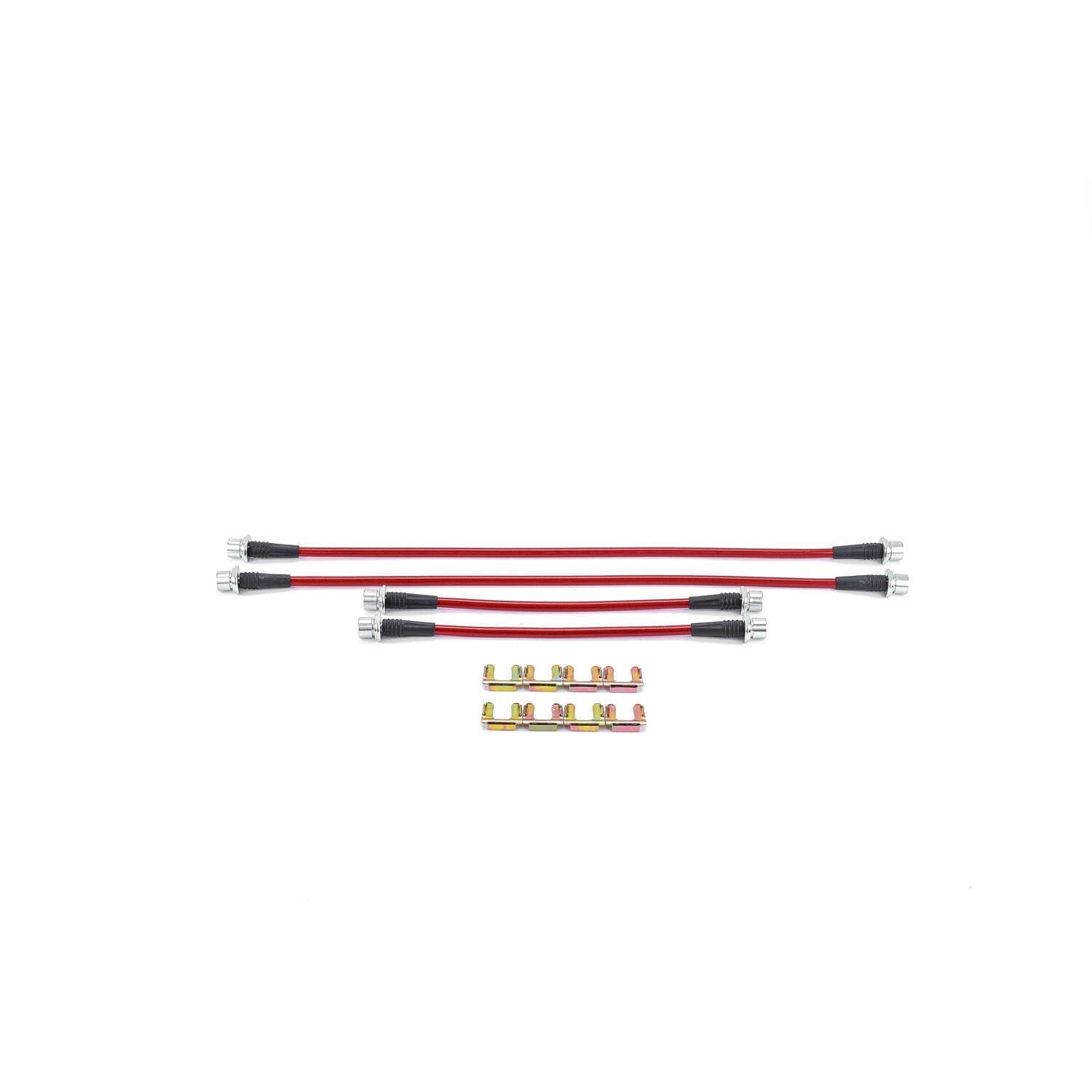 PowerStop Power Stop 04-06 Toyota Tundra Front & Rear SS Braided Brake Hose Kit BH00129