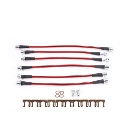 PowerStop Power Stop 07-19 Toyota Tundra Front & Rear SS Braided Brake Hose Kit BH00130