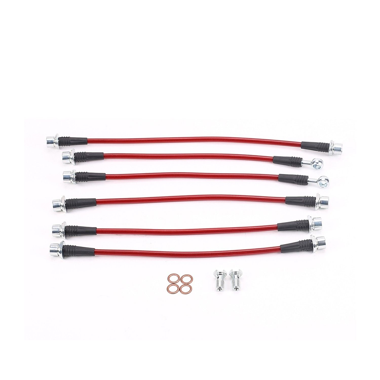 PowerStop Power Stop 07-19 Toyota Tundra Front & Rear SS Braided Brake Hose Kit BH00130