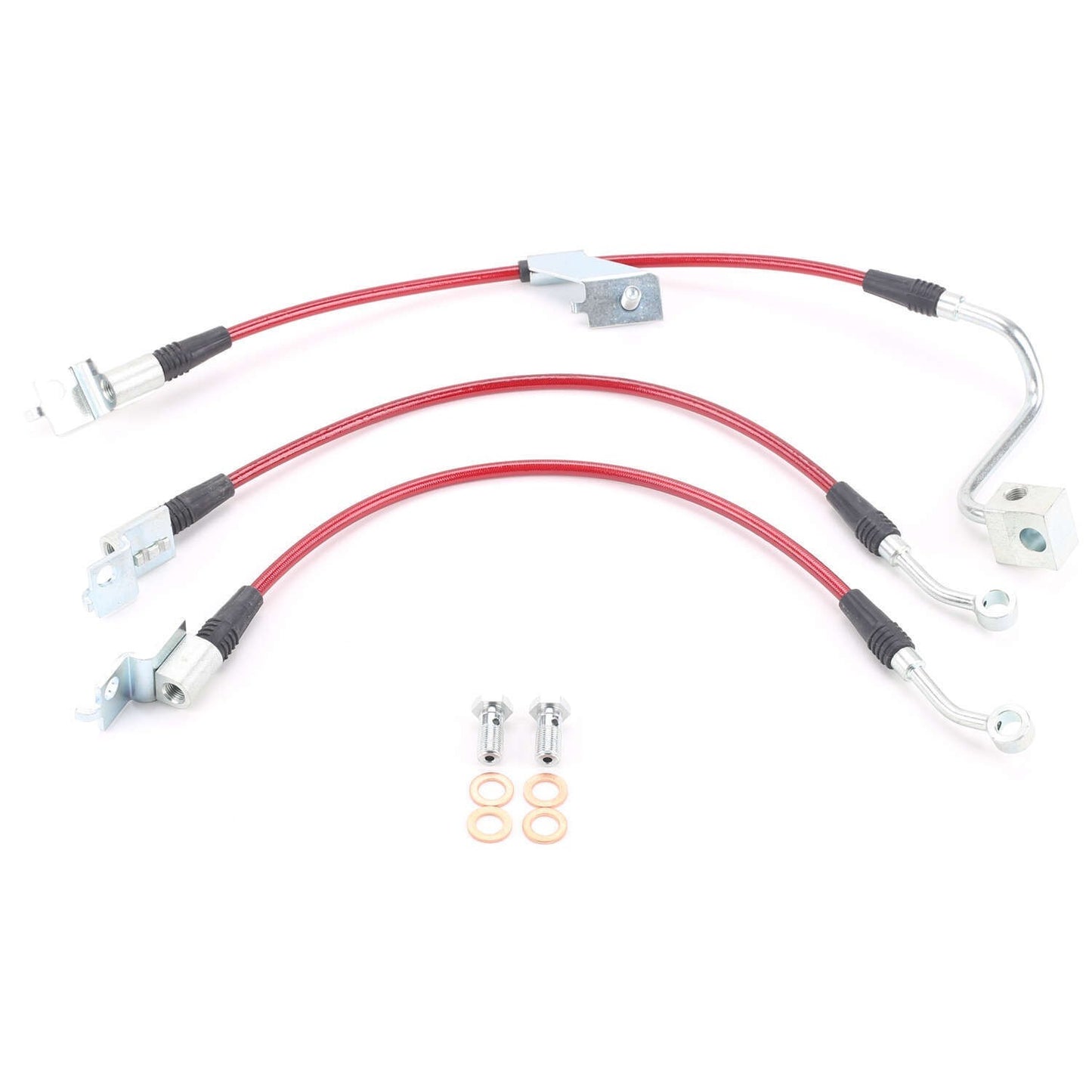 PowerStop Power Stop 97-06 Jeep Wrangler Front & Rear Stainless Steel Brake Hose Kit BH00176