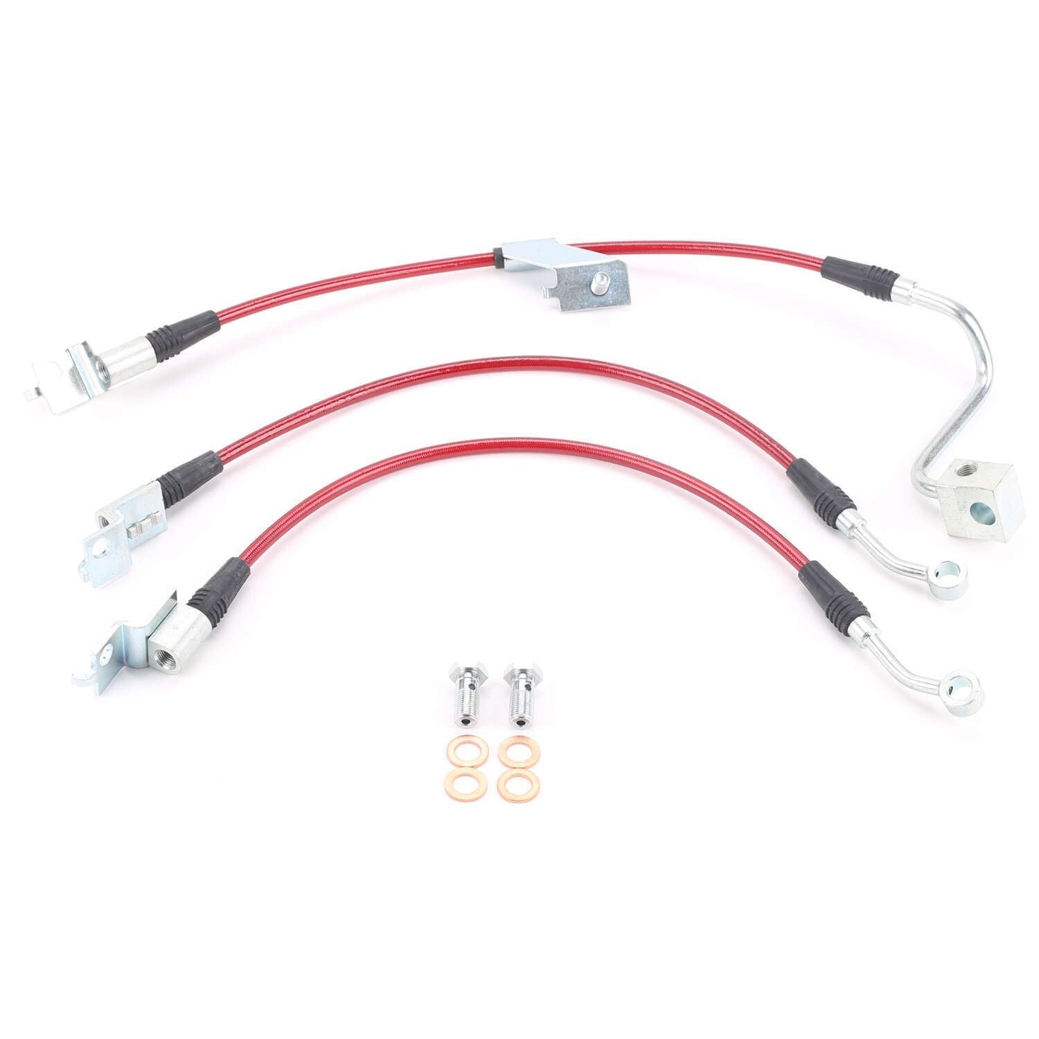 PowerStop Power Stop 97-06 Jeep Wrangler Front & Rear Stainless Steel Brake Hose Kit BH00176