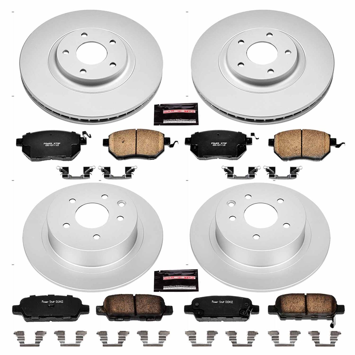 PowerStop Power Stop 05-06 Nissan Altima Front & Rear Z17 Evolution Geomet Coated Brake Kit CRK092