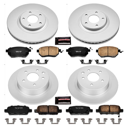 PowerStop Power Stop 05-06 Nissan Altima Front & Rear Z17 Evolution Geomet Coated Brake Kit CRK092