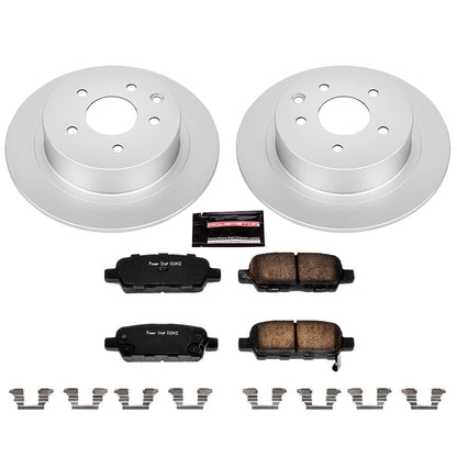 PowerStop Power Stop 02-06 Nissan Altima Rear Z17 Evolution Geomet Coated Brake Kit CRK098