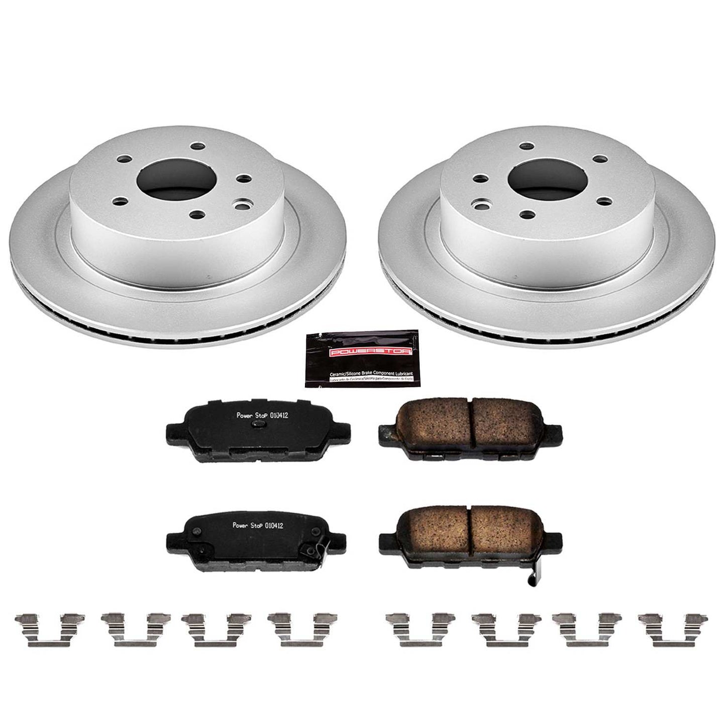 PowerStop Power Stop 03-05 Infiniti G35 Rear Z17 Evolution Geomet Coated Brake Kit CRK103