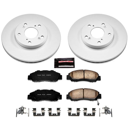 PowerStop Power Stop 98-02 Honda Accord Front Z17 Evolution Geomet Coated Brake Kit CRK1041
