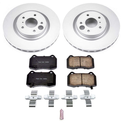 PowerStop Power Stop 03-04 Infiniti G35 Front Z17 Evolution Geomet Coated Brake Kit CRK104