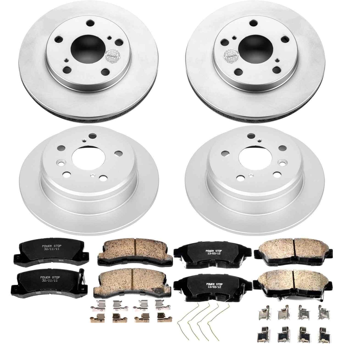 PowerStop Power Stop 92-96 Toyota Camry Front & Rear Z17 Evolution Geomet Coated Brake Kit CRK1053
