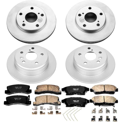 PowerStop Power Stop 92-96 Toyota Camry Front & Rear Z17 Evolution Geomet Coated Brake Kit CRK1053