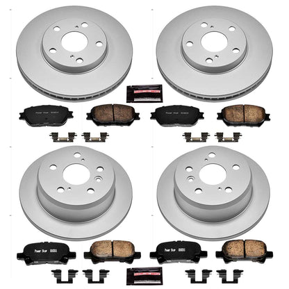 PowerStop Power Stop 02-06 Toyota Camry Front & Rear Z17 Evolution Geomet Coated Brake Kit CRK1065
