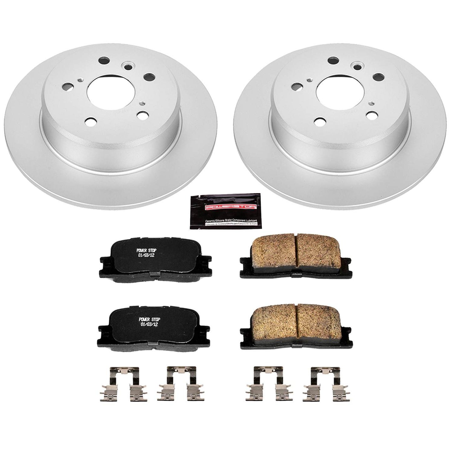 PowerStop Power Stop 01-03 Toyota Highlander Rear Z17 Evolution Geomet Coated Brake Kit CRK1069