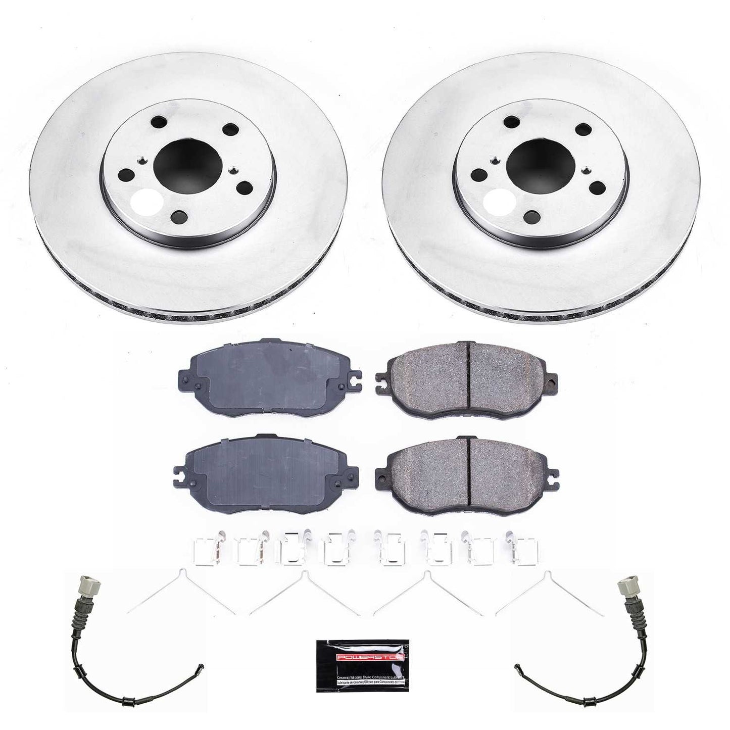 PowerStop Power Stop 93-94 Lexus LS400 Front Z17 Evolution Geomet Coated Brake Kit CRK1075