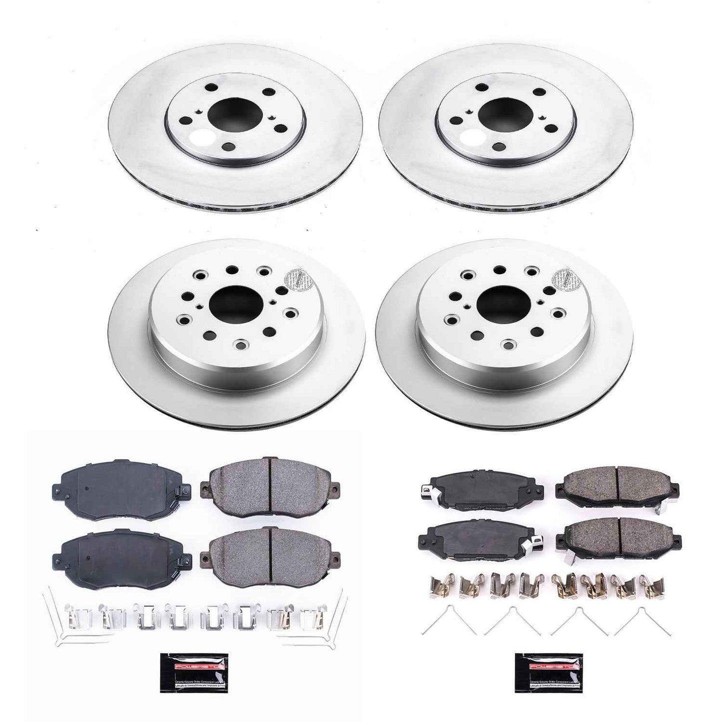 PowerStop Power Stop 93-97 Lexus GS300 Front & Rear Z17 Evolution Geomet Coated Brake Kit CRK1078