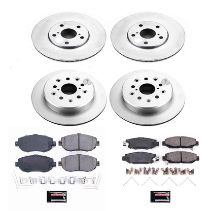 PowerStop Power Stop 93-97 Lexus GS300 Front & Rear Z17 Evolution Geomet Coated Brake Kit CRK1078