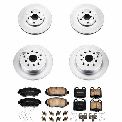 PowerStop Power Stop 98-05 Lexus GS300 Front & Rear Z17 Evolution Geomet Coated Brake Kit CRK1079