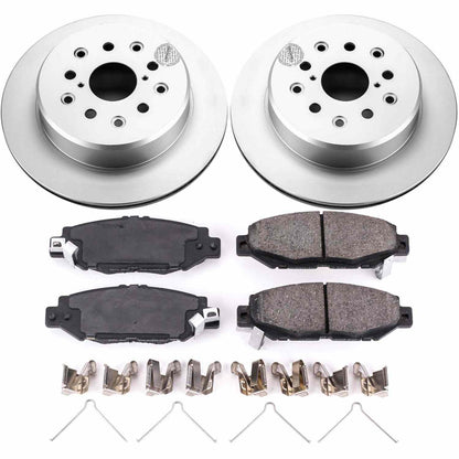 PowerStop Power Stop 93-97 Lexus GS300 Rear Z17 Evolution Geomet Coated Brake Kit CRK1080