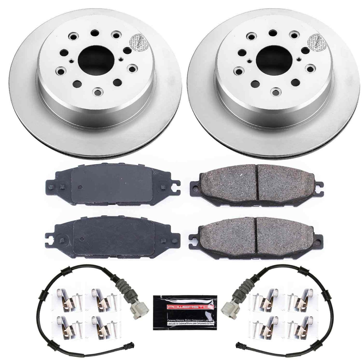 PowerStop Power Stop 93-94 Lexus LS400 Rear Z17 Evolution Geomet Coated Brake Kit CRK1081