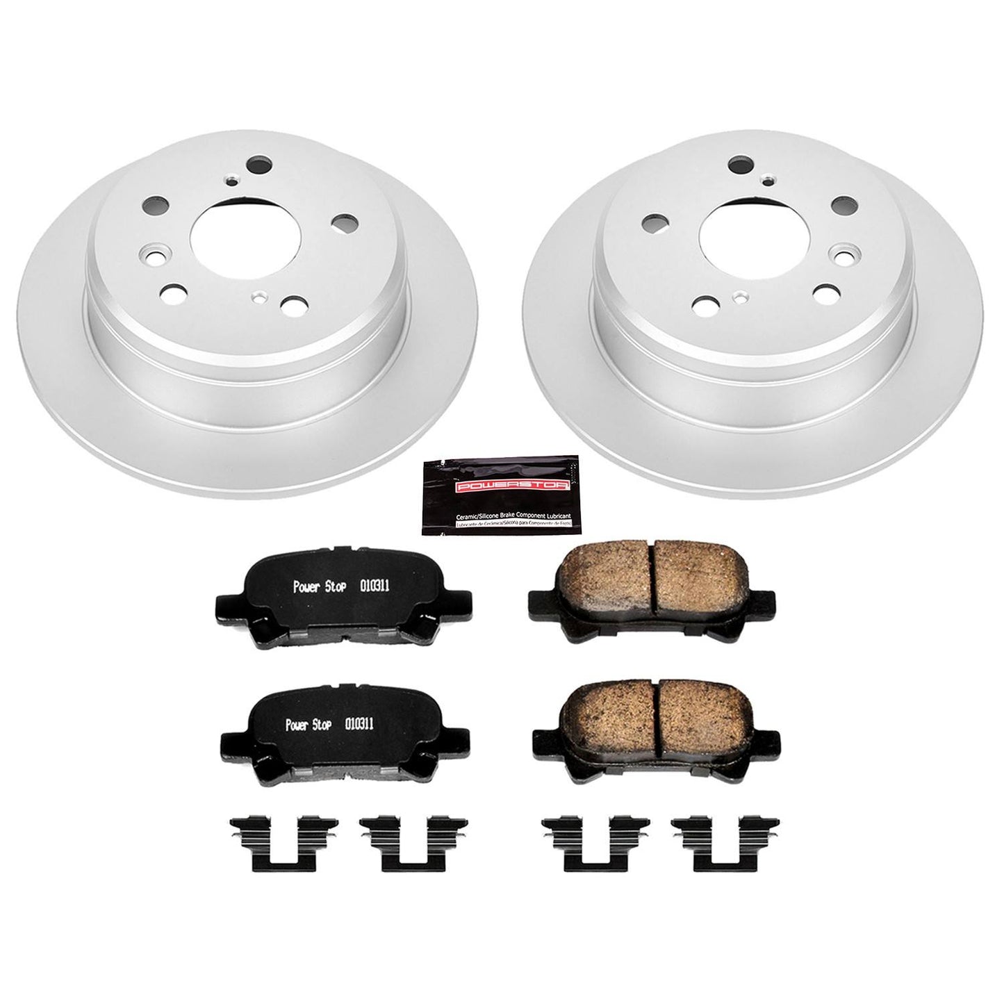 PowerStop Power Stop 00-01 Toyota Camry Rear Z17 Evolution Geomet Coated Brake Kit CRK1083
