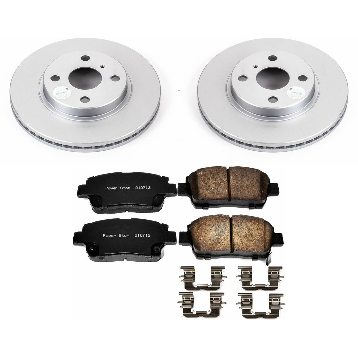 PowerStop Power Stop 04-06 Scion xA Front Z17 Evolution Geomet Coated Brake Kit CRK109