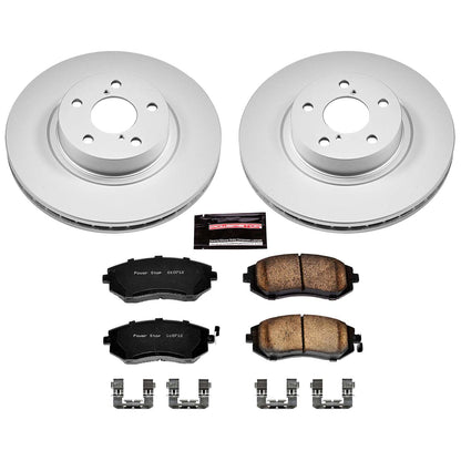 PowerStop Power Stop 05-06 Saab 9-2X Front Z17 Evolution Geomet Coated Brake Kit CRK1124