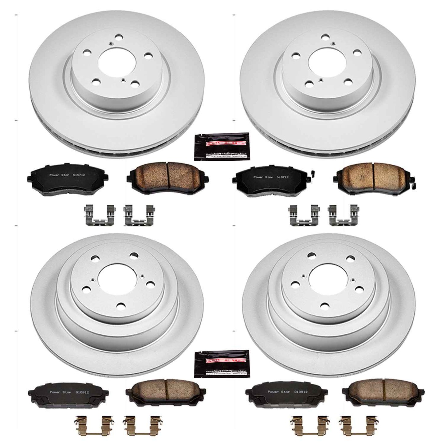 PowerStop Power Stop 05-06 Saab 9-2X Front & Rear Z17 Evolution Geomet Coated Brake Kit CRK1127
