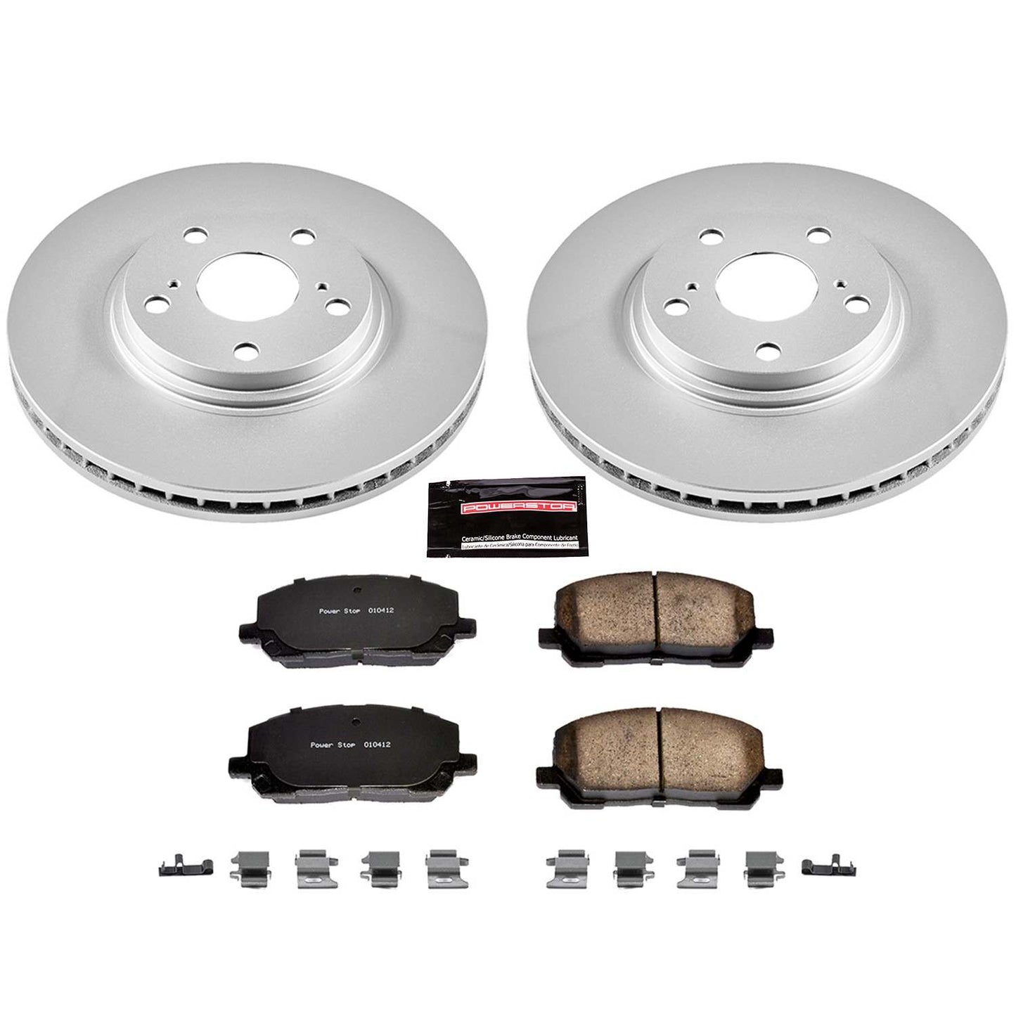 PowerStop Power Stop 01-07 Toyota Highlander Front Z17 Evolution Geomet Coated Brake Kit CRK1137