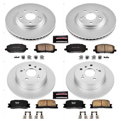 PowerStop Power Stop 01-03 Toyota Highlander Front & Rear Z17 Evolution Geomet Coated Brake Kit CRK1139