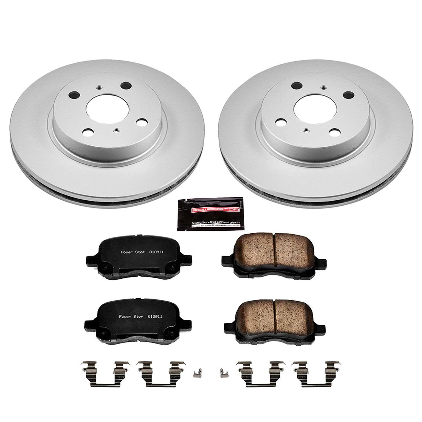 PowerStop Power Stop 98-02 Chevrolet Prizm Front Z17 Evolution Geomet Coated Brake Kit CRK1152