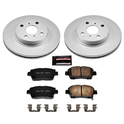 PowerStop Power Stop 01-03 Toyota Prius Front Z17 Evolution Geomet Coated Brake Kit CRK1153