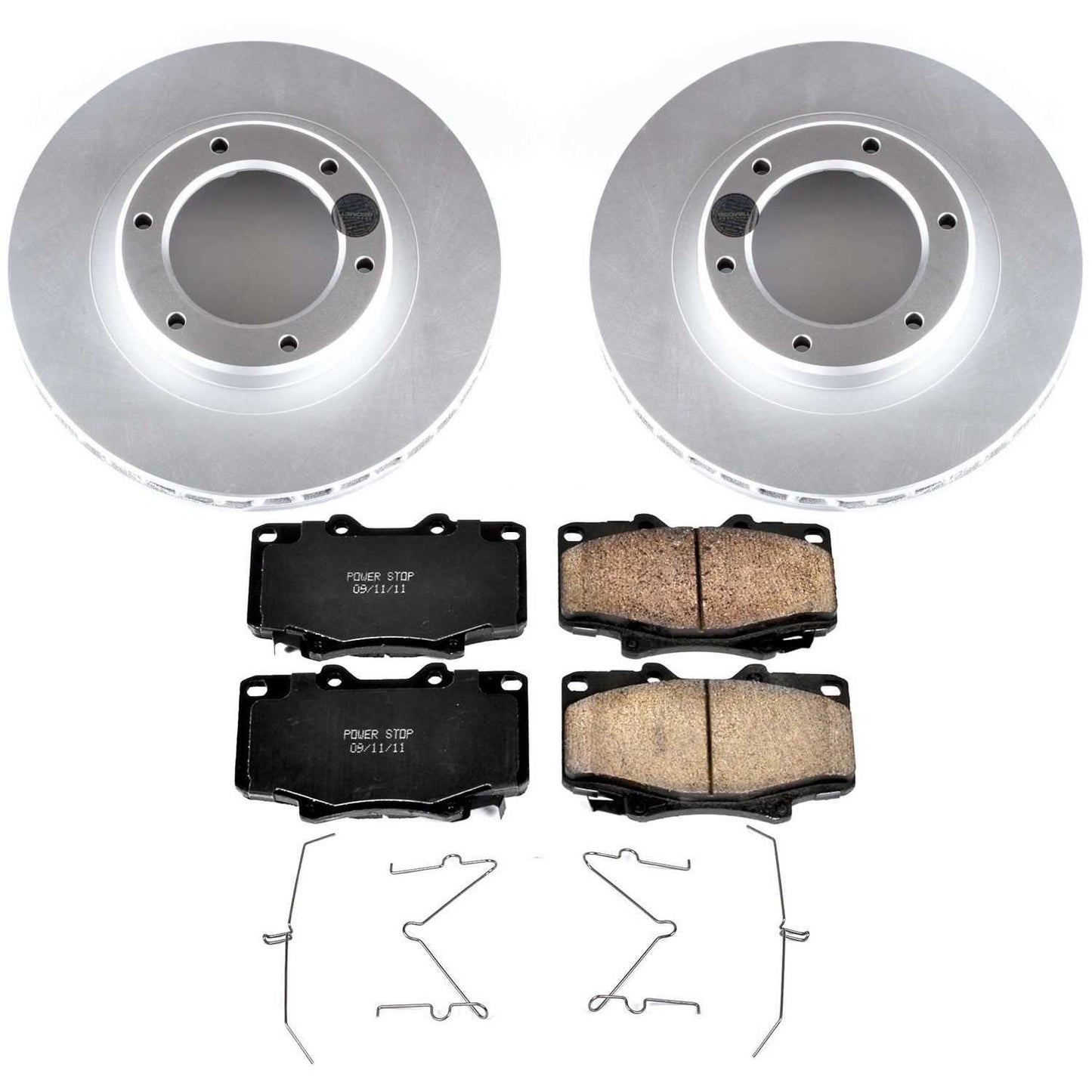 PowerStop Power Stop 96-97 Lexus LX450 Front Z17 Evolution Geomet Coated Brake Kit CRK1154