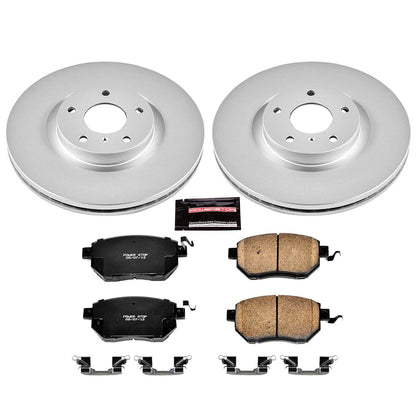 PowerStop Power Stop 07-08 Nissan Maxima Front Z17 Evolution Geomet Coated Brake Kit CRK116