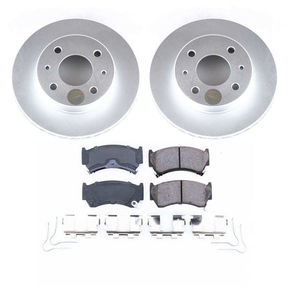 PowerStop Power Stop 95-98 Nissan 200SX Front Z17 Evolution Geomet Coated Brake Kit CRK1170