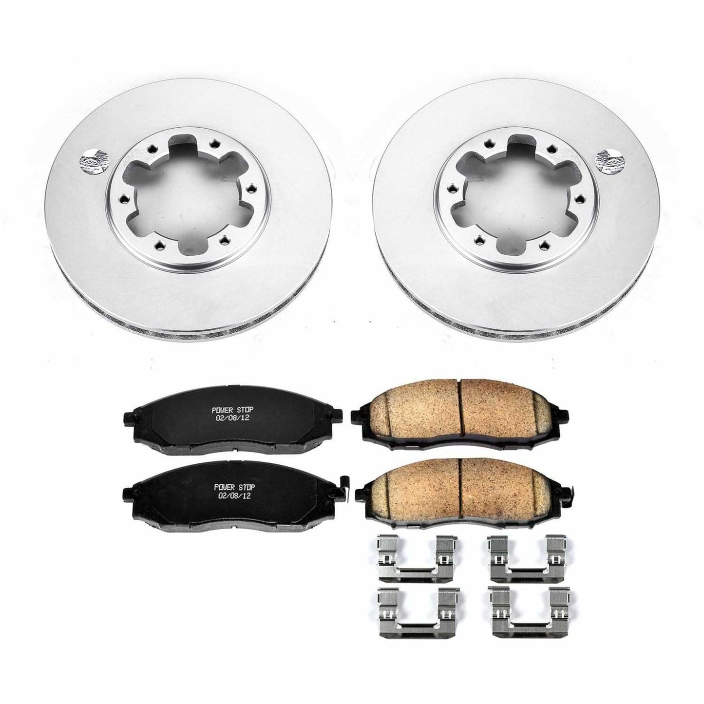 PowerStop Power Stop 03-04 Nissan Frontier Front Z17 Evolution Geomet Coated Brake Kit CRK1176
