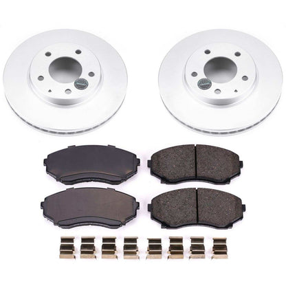 PowerStop Power Stop 00-06 Mazda MPV Front Z17 Evolution Geomet Coated Brake Kit CRK1184