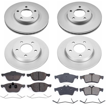 PowerStop Power Stop 06-13 Mazda 3 Front & Rear Z17 Evolution Geomet Coated Brake Kit CRK121