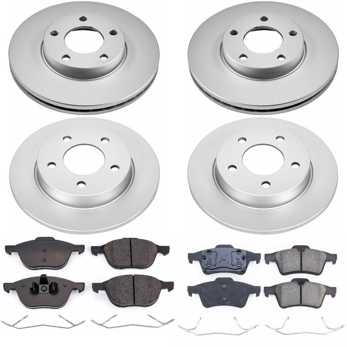 PowerStop Power Stop 04-05 Mazda 3 Front & Rear Z17 Evolution Geomet Coated Brake Kit CRK122